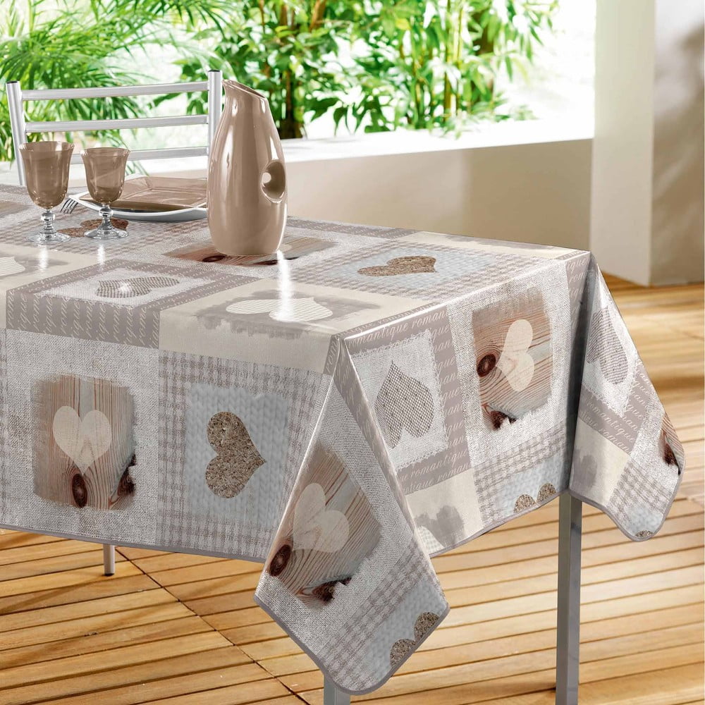 Față de masă lavabilă din PVC 140x240 cm Cosy Coeur – douceur d\'intérieur