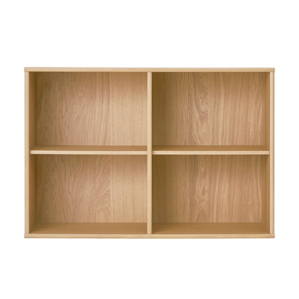 Bibliotecă în culoare naturală cu aspect de lemn de stejar suspendată 89x61 cm Mistral – Hammel Furniture