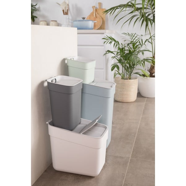 Coș de gunoi alb de reciclat din plastic reciclat 20 l Ready To Collect – Curver-image-3