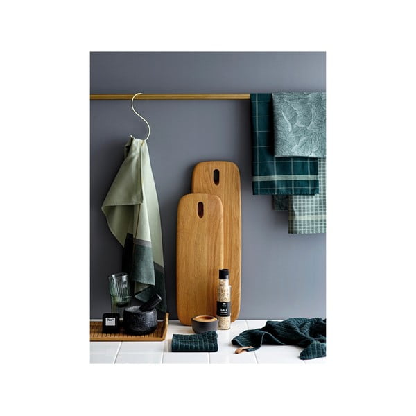 Prosop din bumbac pentru bucătărie Södahl Geometric, verde, 50 x 70 cm-image-2