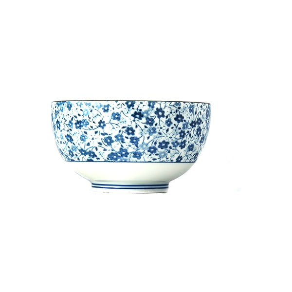 Bol din ceramică MIJ Daisy, ø 13 cm, alb - albastru