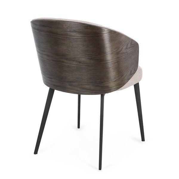 Scaun de living gri deschis cu cotiere tapițat Kinsley – Bizzotto-image-3