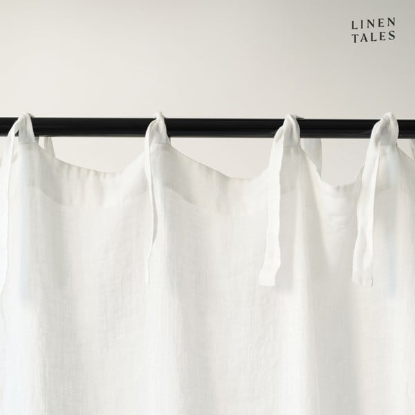 Perdea albă din in 130x170 cm White – Linen Tales-image-1