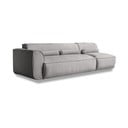 Șezlong modular gri deschis (cu colț pe partea stângă ) Flex Felix – Miuform