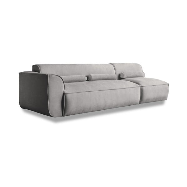 Șezlong modular gri deschis (cu colț pe partea stângă ) Flex Felix – Miuform