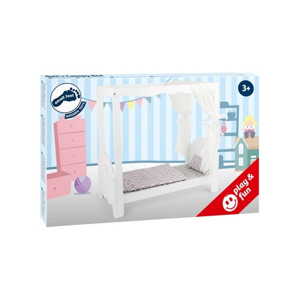 Pătuț pentru casa de păpuși Legler Canopy Bed-image-2