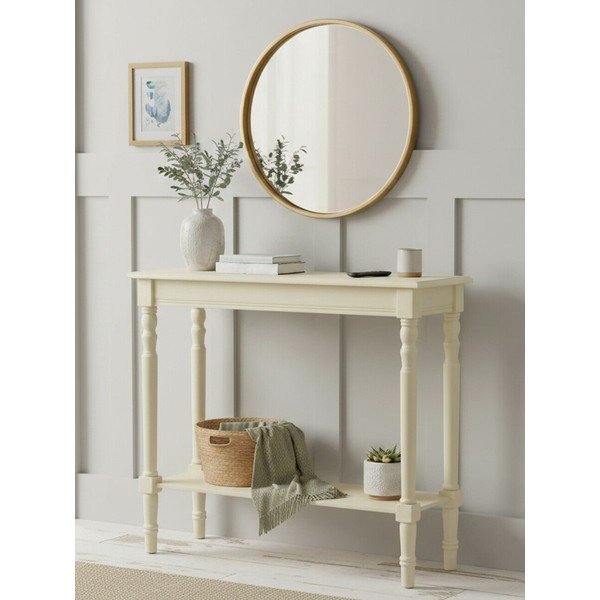 Masă consolă fildeș din lemn de pin 30x80 cm Heritage – Premier Housewares-image-2