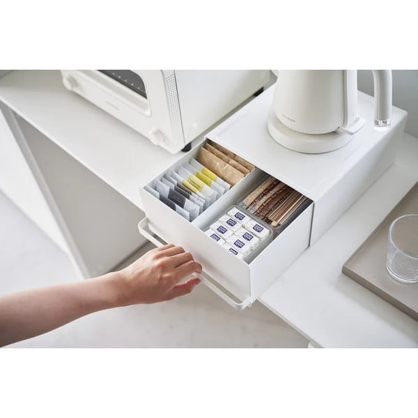 Cutie pentru ceai albă Tower – YAMAZAKI-image-1