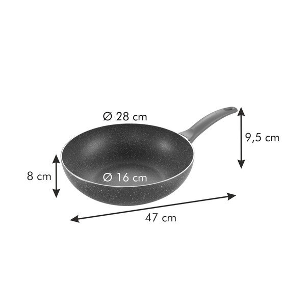 Tigaie de tip wok ø 28 cm Manico  Rosso – Tescoma-image-3