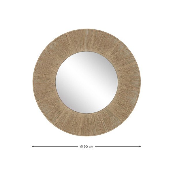 Oglindă de perete cu ramă metalică Westwing Collection Citra, ø 90 cm-image-4