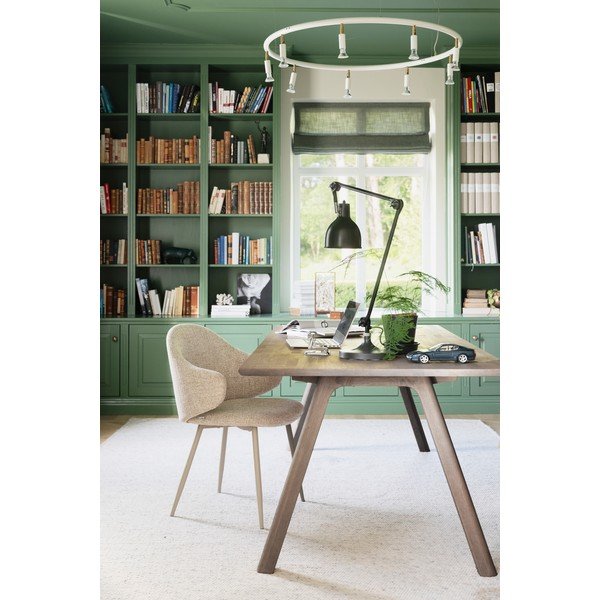 Masă de dining extensibilă din lemn de stejar 95x220 cm Clapperton – Rowico-image-2