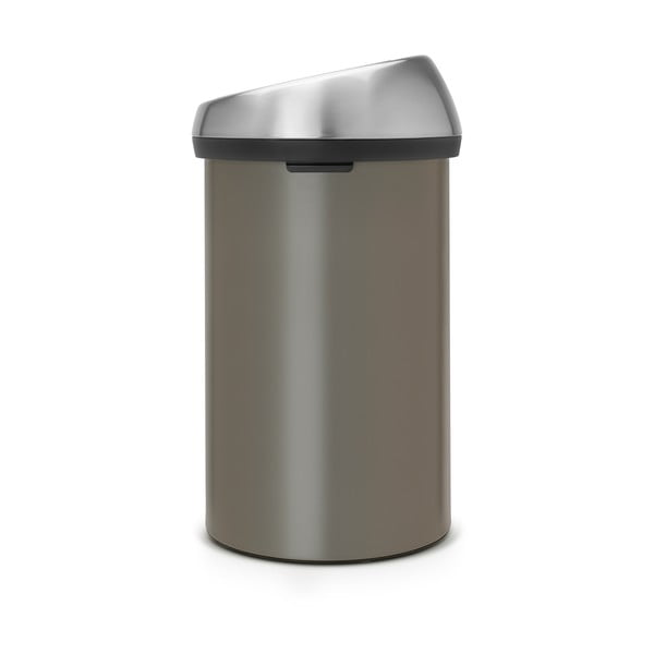Coș de gunoi gri cu senzori de atingere din oțel 60 l Touch Bin – Brabantia-image-2