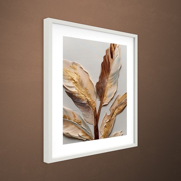 Tablou cu ramă imprimat 40x50 cm Golden Strelitzia – Styler-image-3
