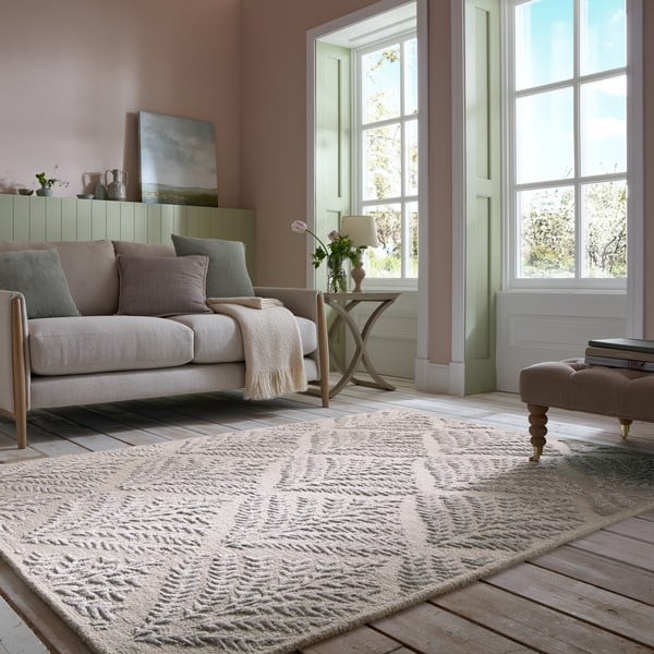 Covor grej țesut manual din amestesc de lână 120x170 cm Sloane – Flair Rugs-image-1