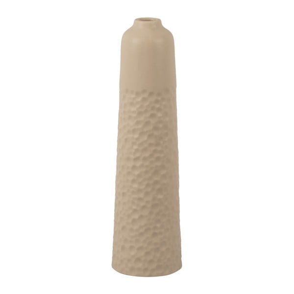 Vază din ceramică PT LIVING Carve, înălțime 27,5 cm, bej