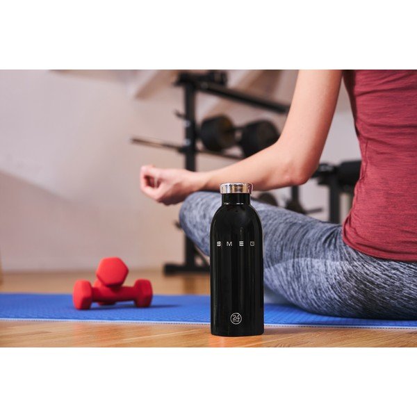 Sticlă termică neagră din oțel inoxidabil 500 ml 24BOTTLES – SMEG-image-1
