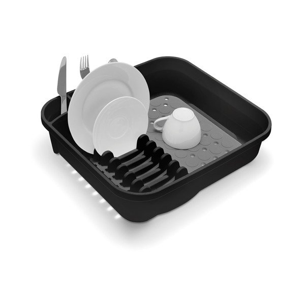 Scurgător vase Addis Twin, negru-gri-image-1