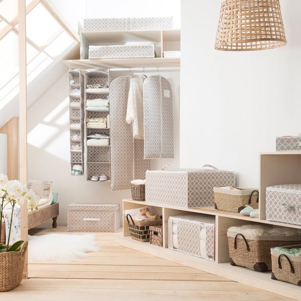 Organizator pentru dulap Compactor, lățime 30 cm, bej-image-3