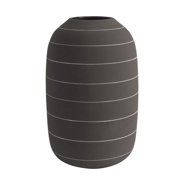 Vază din ceramică PT LIVING Terra, ⌀ 16 cm, maro închis