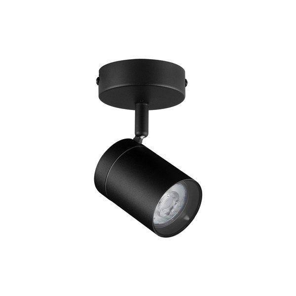 Spot negru mat cu structură flexibilă din metal 12x8 cm Alma – Nova Luce
