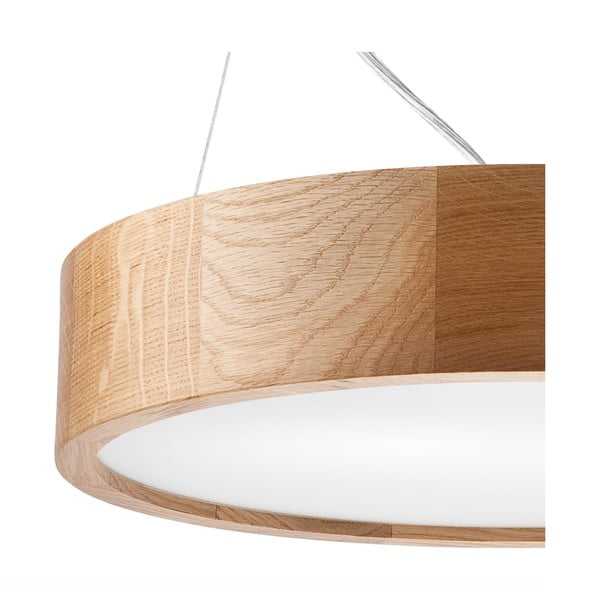 Lustră maro cu abajur din sticlă ø 47 cm Eveline – LAMKUR-image-3