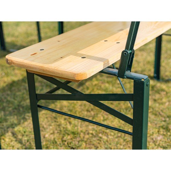 Set de dining pentru grădină din lemn pentru patru persoane – Happy Green-image-3