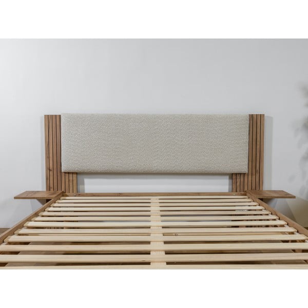 Pat matrimonial bej cu somieră 140x190 cm Lior – Bobochic Paris-image-3