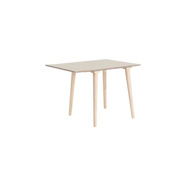 Masă de dining extensibilă cu aspect de lemn de ulm cu blat suplimentar 80x80 cm Jolina – Ellos Home-image-3
