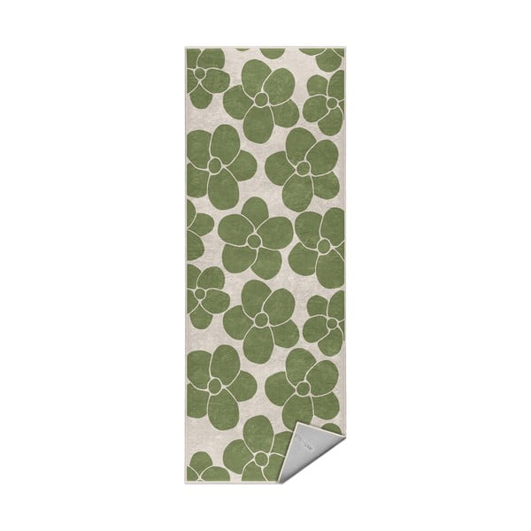 Covor tip traversă verde lavabil 60x230 cm Green Meadow – Mila Home
