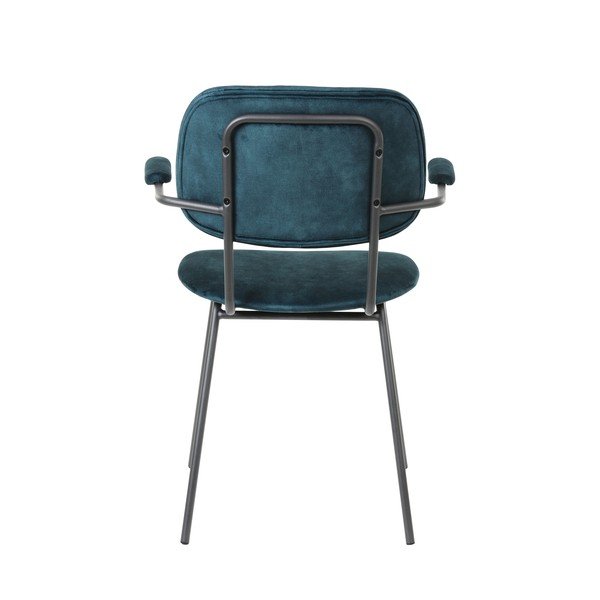 Scaun de dining verde petrol din catifea Emma – Light & Living-image-4
