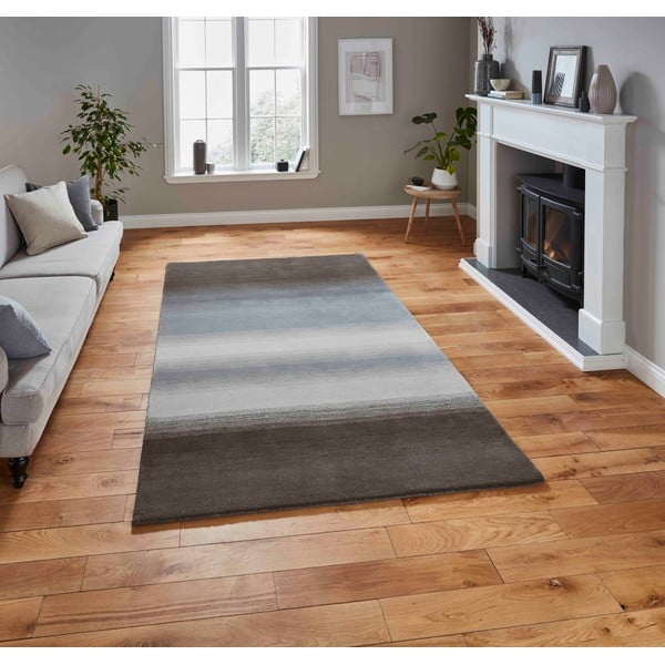 Covor din lână gri 230x150 cm Elements - Think Rugs-image-1