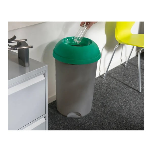 Capac pentru coș de gunoi galben de reciclat din plastic – Addis-image-1