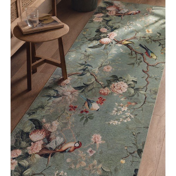 Covor tip traversă verde deschis lavabil 52x200 cm Ricci Monet – Universal-image-1