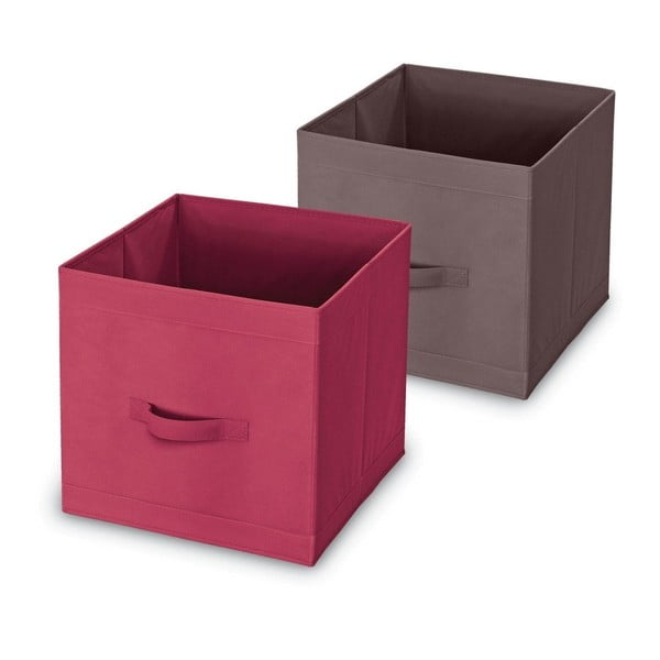 Set 2 cutii depozitare Domopak Cube