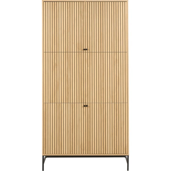 Șifonier în culoare naturală cu aspect de lemn de stejar 99x200x60 cm Albany  – Actona
