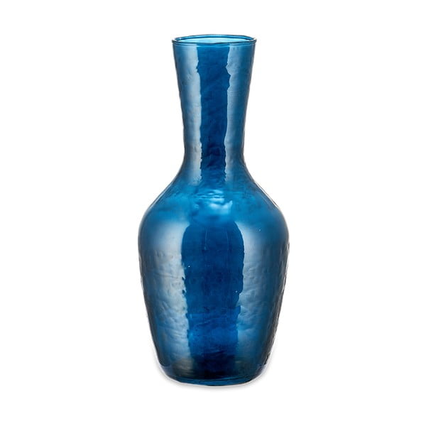 Carafă din sticlă reciclată Nkuku Yala, 1,15 l, albastru