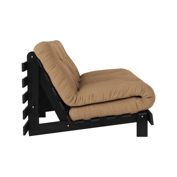 Canapea maro extensibilă 160 cm Roots Black Night – Karup Design-image-4