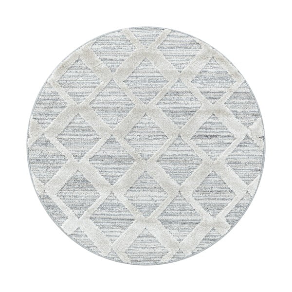 Covor gri deschis rotund ø 120 cm Pisa – Ayyildiz Carpets