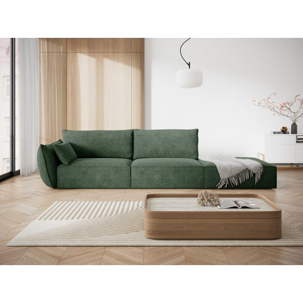 Șezlong verde închis (cu colț pe partea stângă ) Vanda – Mazzini Sofas-image-1