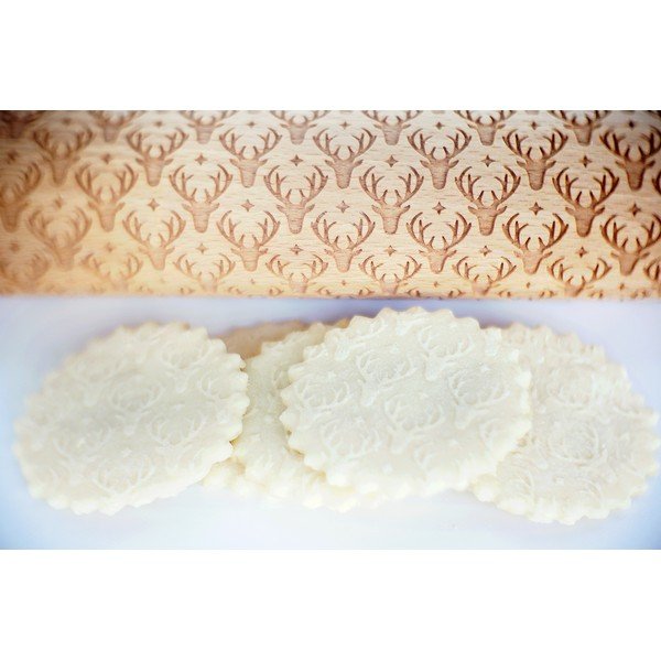 Sucitor din lemn cu detalii de Crăciun în relief Valek Reindeer-image-4