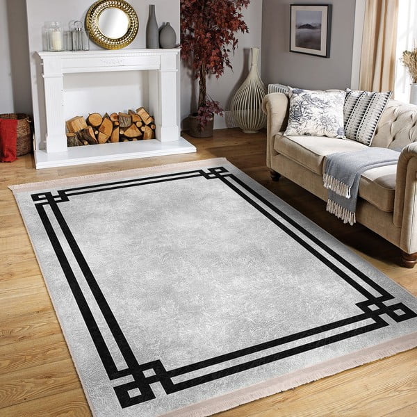 Covor negru-gri 160x230 cm – Mila Home-image-3