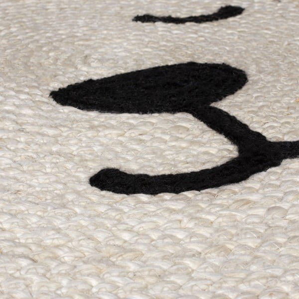 Covor pentru copii în culoare naturală din iută 100x100 cm Leo Lion – Flair Rugs-image-3