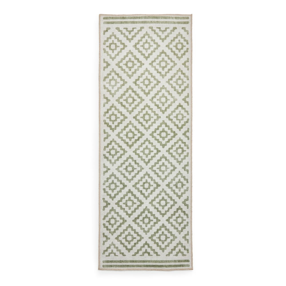 Covor tip traversă verde lavabil 61x170 cm Coral Green – Think Rugs