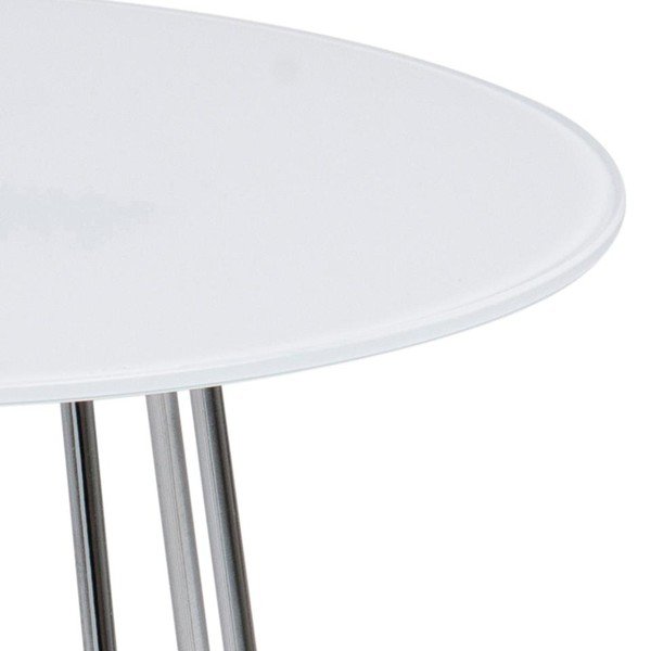 Măsuță auxiliară Actona Casia, ⌀ 40 cm, alb-image-3