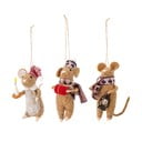 Ornamente de Crăciun 3 buc. din lână 11 cm Peo – Bloomingville