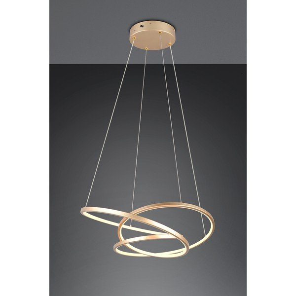 Lustră aurie LED cu intensitate reglabilă Darvin – Trio-image-1