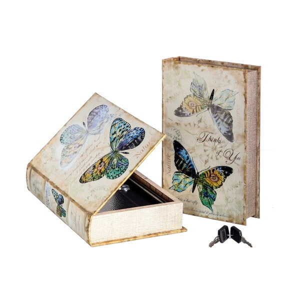 Cutie în formă de carte Unimasa Butterfly, 16 x 24 x 5 cm