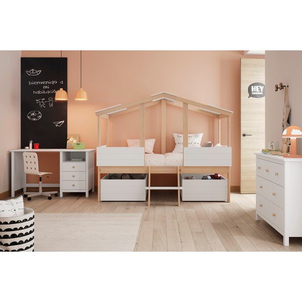 Sertare pentru sub pat pentru copii  albe 2 buc. Parma – Marckeric-image-1