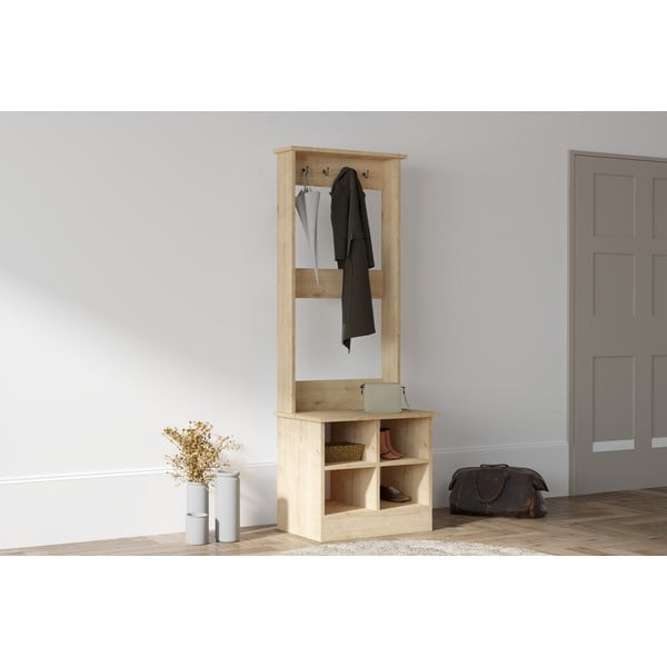 Set pentru hol cu aspect de lemn de stejar Fasitano – Kalune Design-image-1