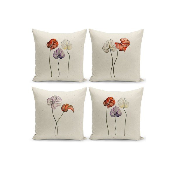 Set de 4 fețe de pernă Kate Louise, 43 x 43 cm